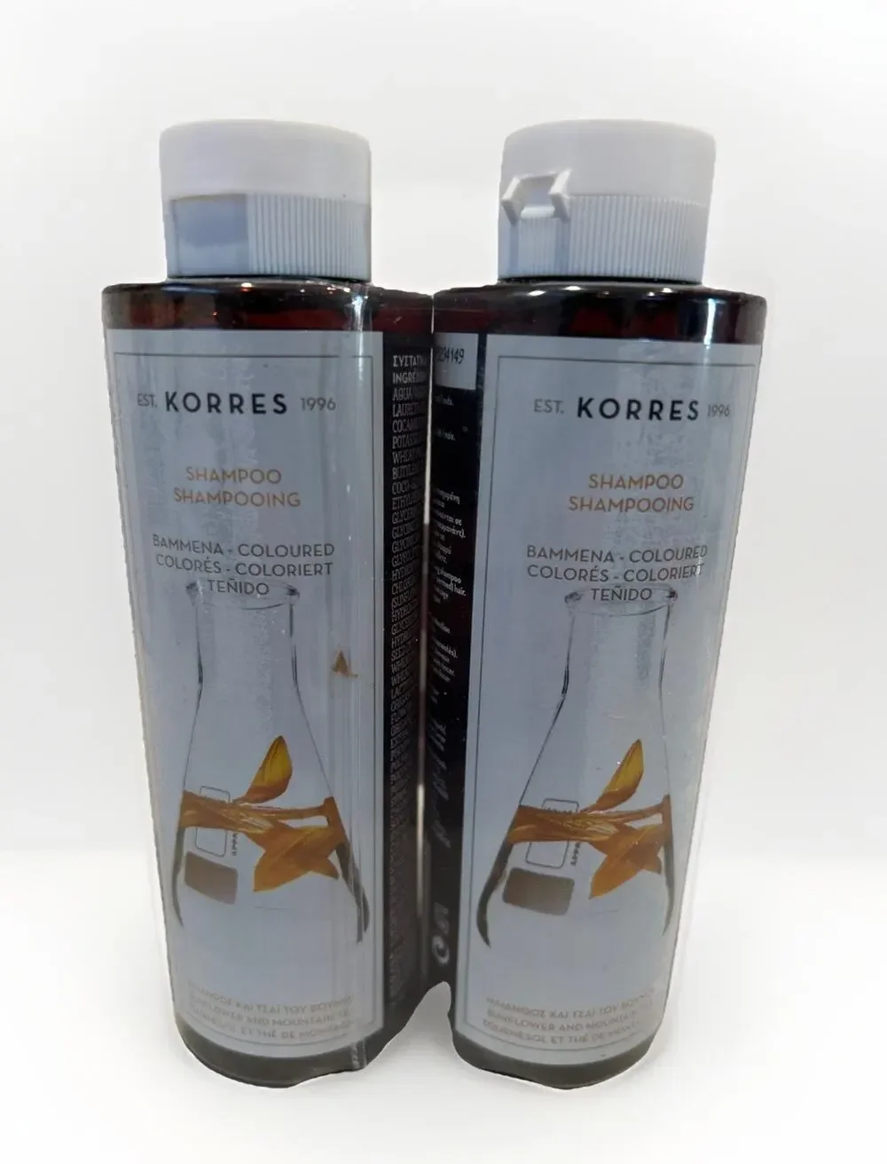 Korres Shampoo Sunflower and Mountain Tea For Coloured Hair 82.8% Natural 250ml